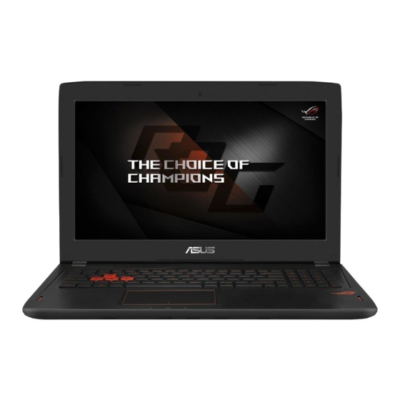 Asus GL502V Manual Online Del Equipo