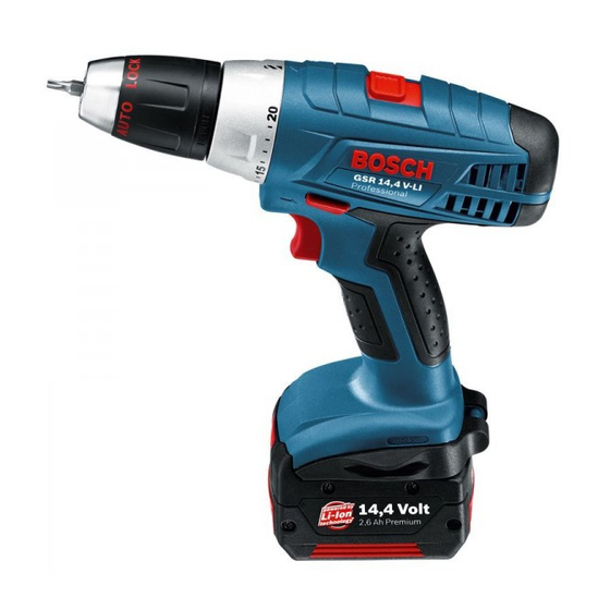 Bosch GSR Professional 12 V Manual Original