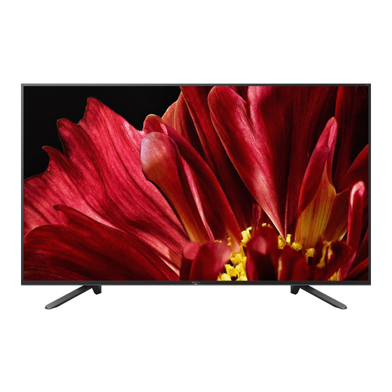 Sony BRAVIA XBR-75Z9F Guía De Referencia