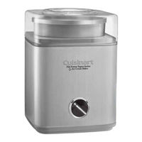 Cuisinart ICE-30 Serie Manual De Instrucciones Y Libro De Recetas