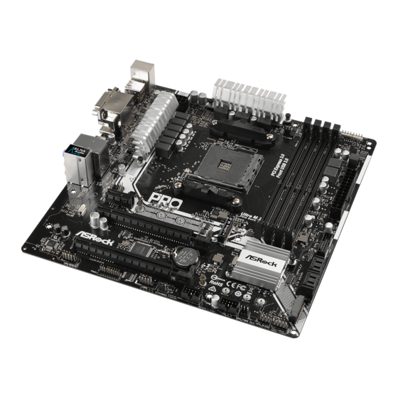 ASROCK X370M Pro4 Manuales