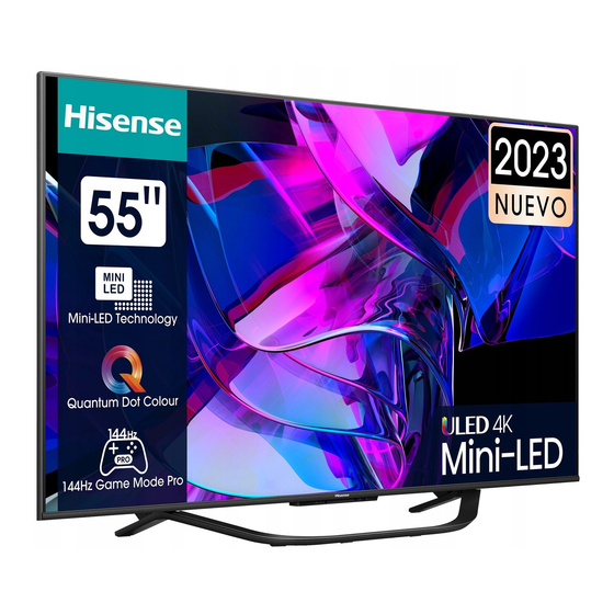 Hisense U7KQ Serie Manuales