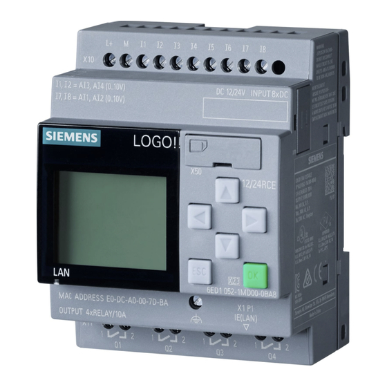 Siemens LOGO! Serie Manual