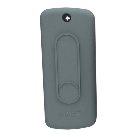 CAME 806SL-0370 Manual De Instrucciones