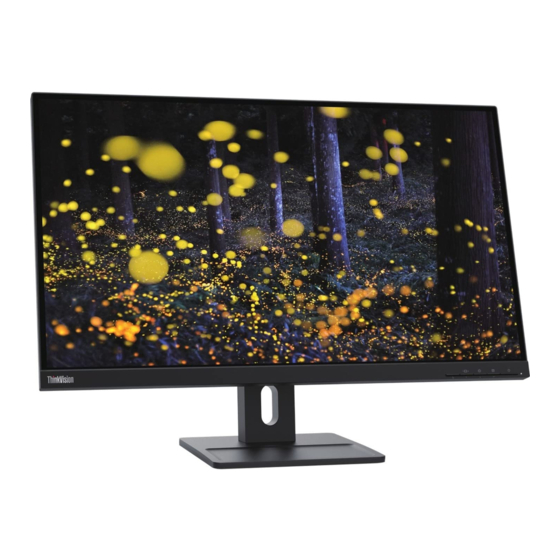 Lenovo ThinkVision E27q-20 Manual De Instalación