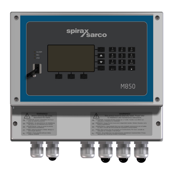 Spirax Sarco M850-W Serie Guia De Inicio Rapido