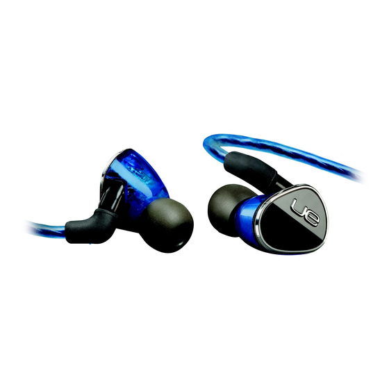 Logitech Ultimate Ears 900 Manuales