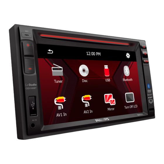 Philips CED1500BT Manual Del Usuario