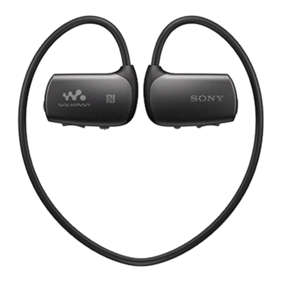 Sony NWZ-WS615 Manuales