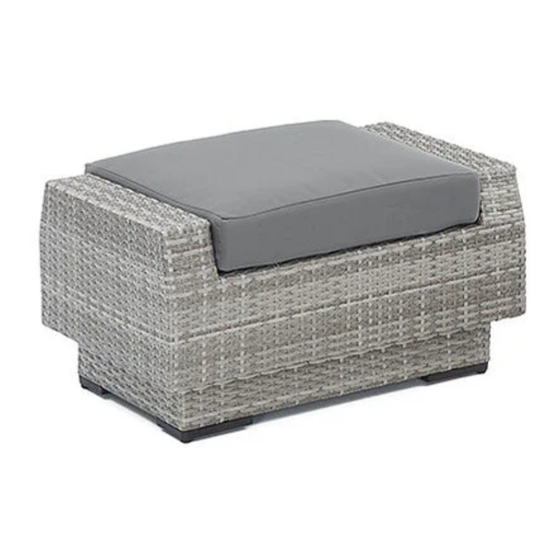 RST Cannes Collection Ottoman OP-PECLBOTTO2-CNS Instrucciones De Montaje