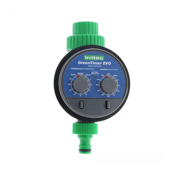 irritec GreenTimer EVO Manual De Instrucciones