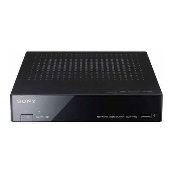 Sony SMP-N100 Manual De Instrucciones
