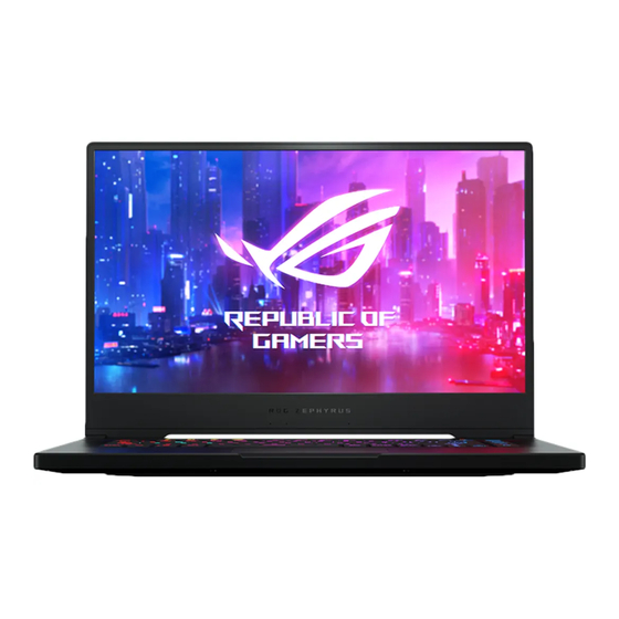 Asus G Serie Manual Del Usuario
