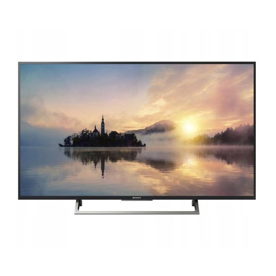 Sony BRAVIA KD-65XE70 Serie Manual De Instrucciones