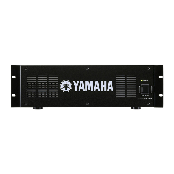 Yamaha PW800W Manual De Instrucciones