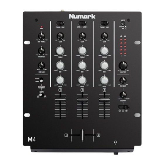 Numark M4 Guia De Inicio Rapido