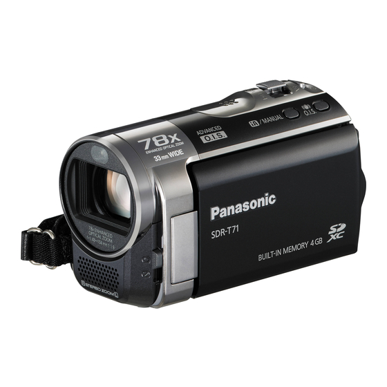 Panasonic SDR-S71 Manuales