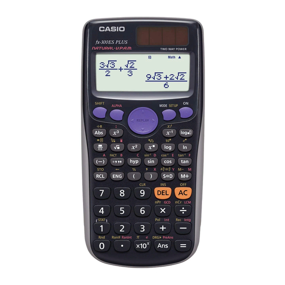 Casio fx-300ES PLUS Manuales