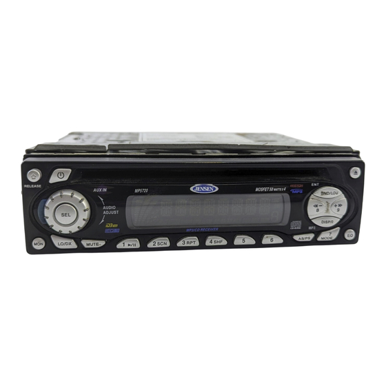 Jensen MP5720 Manual Del Propietário