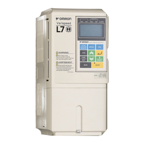 Omron VARISPEED L7 Guia De Inicio Rapido