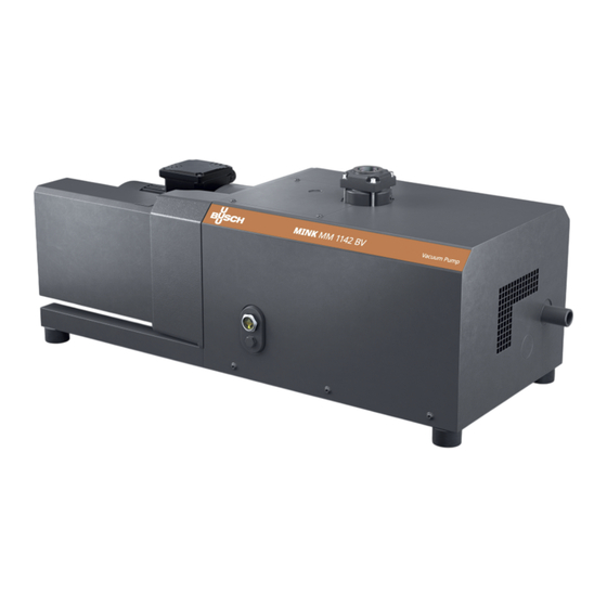 BUSCH MINK MM 1104 BV Manual De Instrucciones