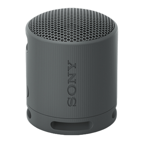 Sony SRS-XB100 Guia De Ayuda