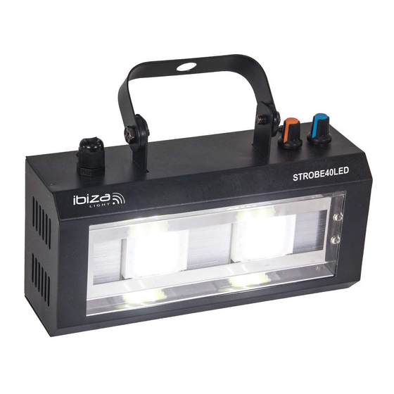 Ibiza Light STROBE40LED Manual De Uso