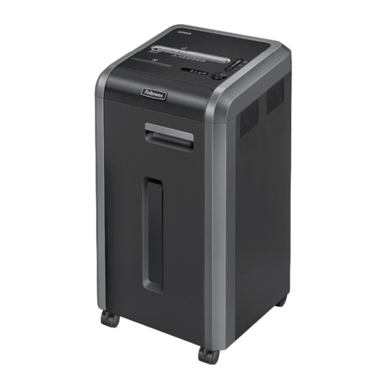 Fellowes POWERSHRED 225Mi Manual Del Usuario