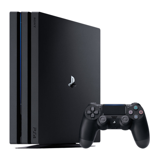 Sony PS4 Pro Manuales