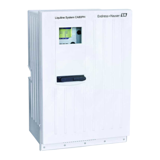 Endress+Hauser Liquiline System CA80PH Manual De Instrucciones