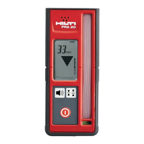 Hilti PRA 20 Manual De Instrucciones