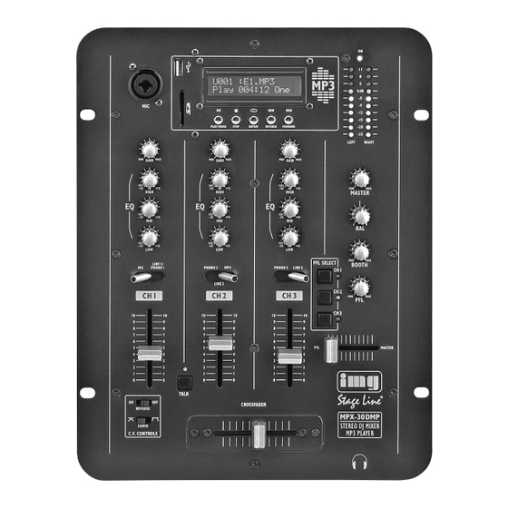IMG STAGELINE MPX-30DMP Manual De Instrucciones