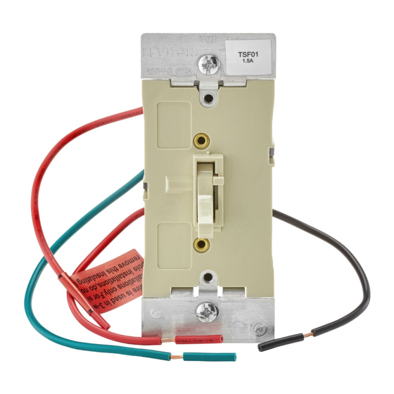 Leviton TSF01 Instrucciones De Instalación