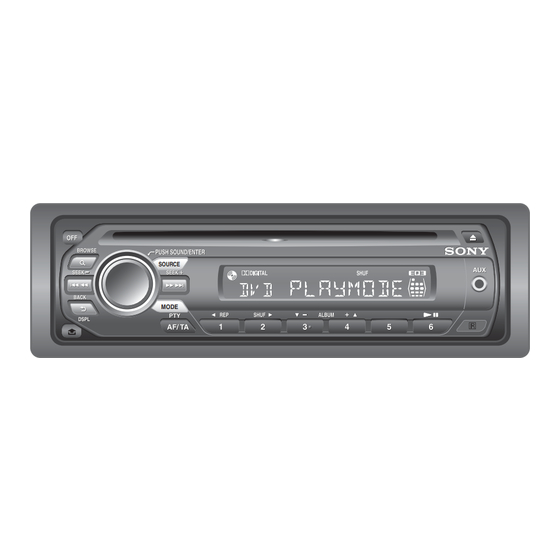 Sony MEX-DV900 Manual De Instrucciones