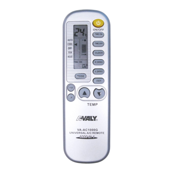 Avaly VA-AC1000G Manual De Instrucciones