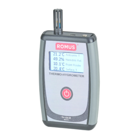 Romus TH-100-IR Manuales