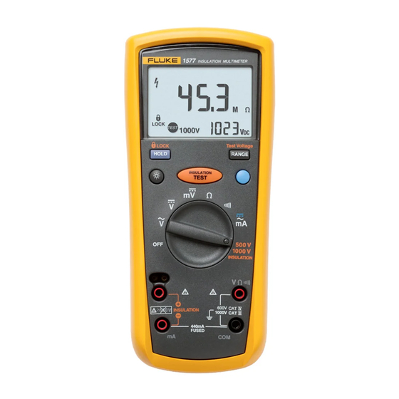 Fluke 1587 Manuales