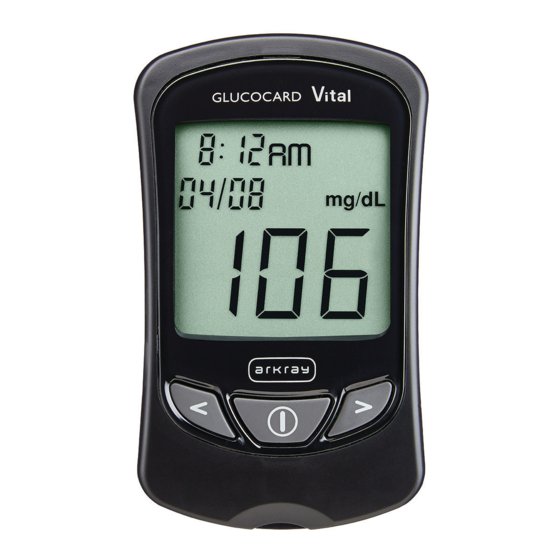 Arkray GLUCOCARD Vital Manual De Instrucciones