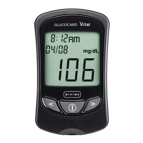 Arkray GLUCOCARD Vital Manual De Instrucciones