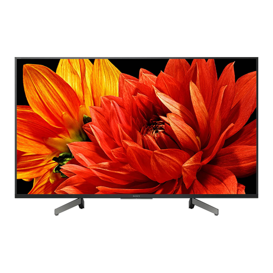 Sony BRAVIA KD-49XG83 Serie Guía De Referencia