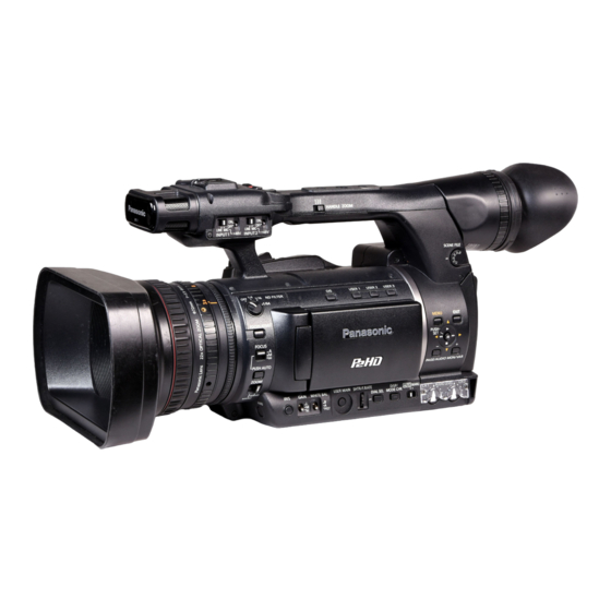 Panasonic AG-HPX250EJ Manuales