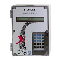 Siemens Milltronics SF500 Instrucciones De Servicio