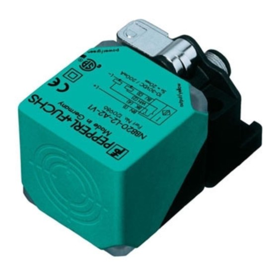 Pepperl+Fuchs NBB20-L2-E2-V1-3G-3D Manual De Instrucciones
