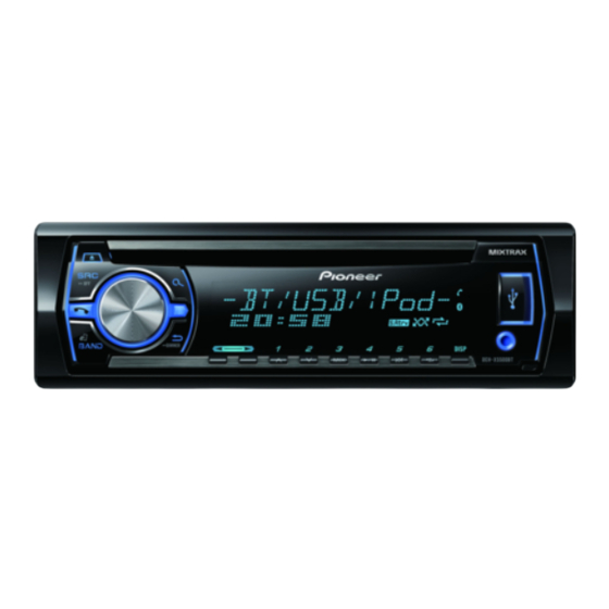 Pioneer DEH-X5500BT Manual De Instrucciones