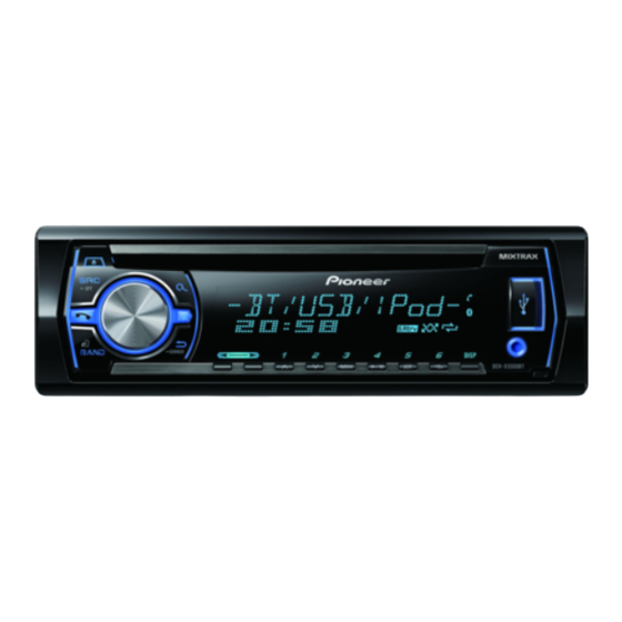 Pioneer DEH-X5500BT Manual De Instalación