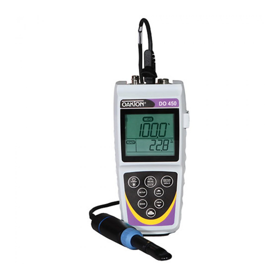 EUTECH INSTRUMENTS 450 Serie Instrucciones De Funcionamiento