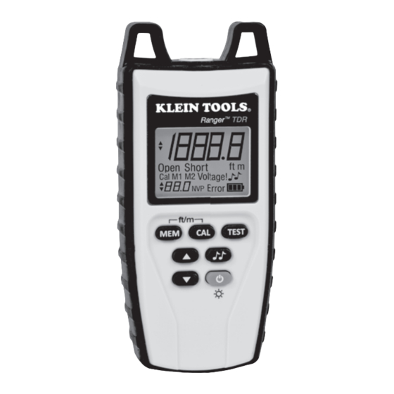 Klein Tools Range TDR Manuales