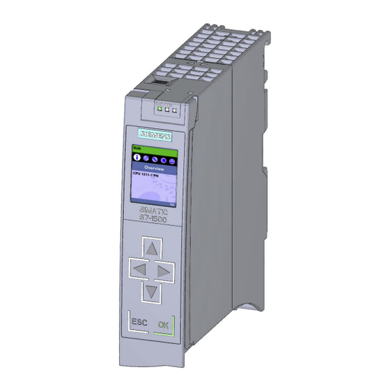 Siemens SIMATIC S7-1500 Manual De Producto