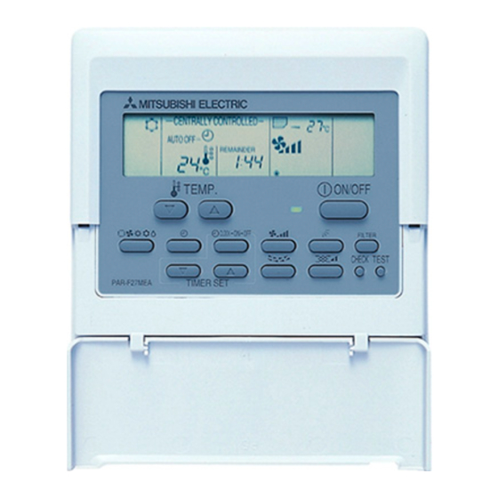 Mitsubishi Electric CITY MULTI PAR-F27MEA Manuales