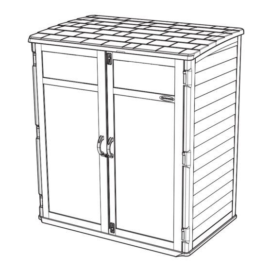 Suncast Storage Shed Manuales